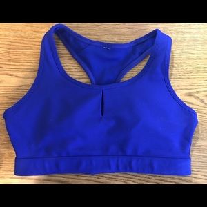 Fabletics Blue Keyhole Bra Medium
